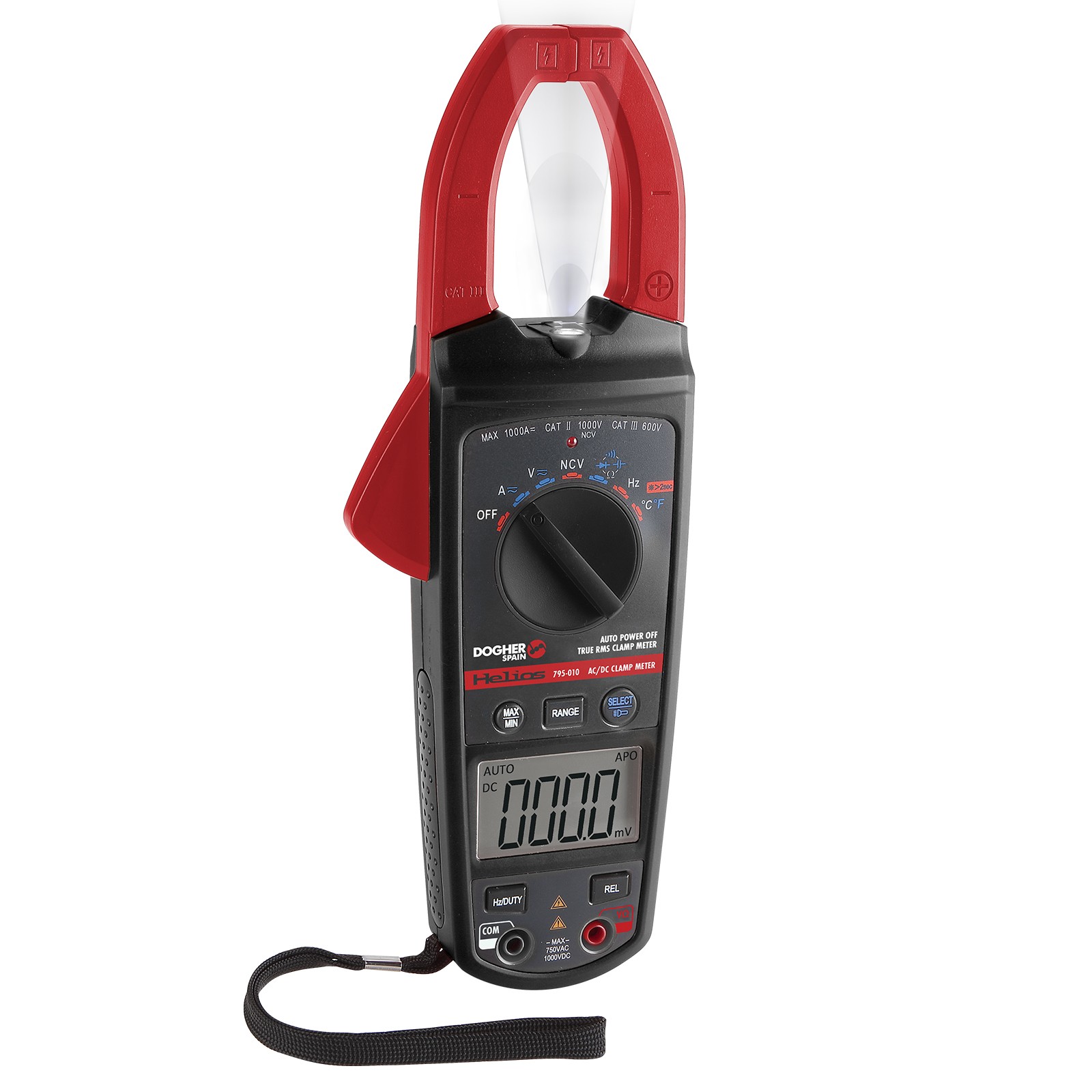 Pinza Amperimétrica Digital Helios CaII 600V