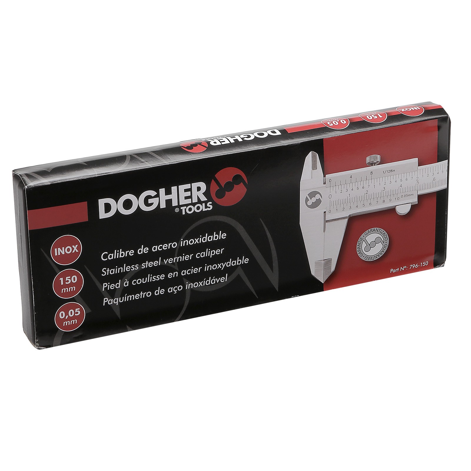 Calibre DOGHER de Acero Inoxidable 150 mm