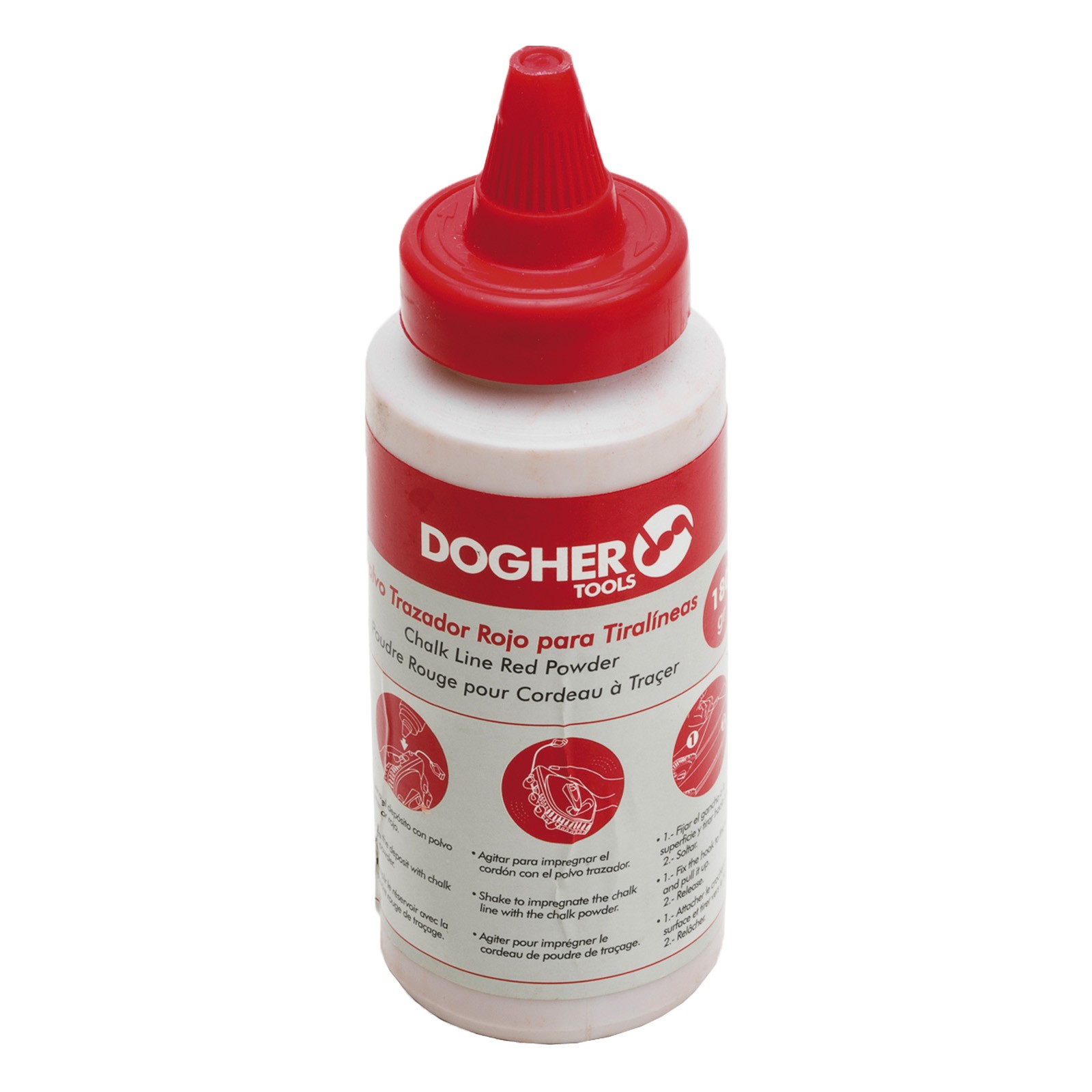 Polvo Trazador DOGHER Rojo Para Tiralíneas 180G