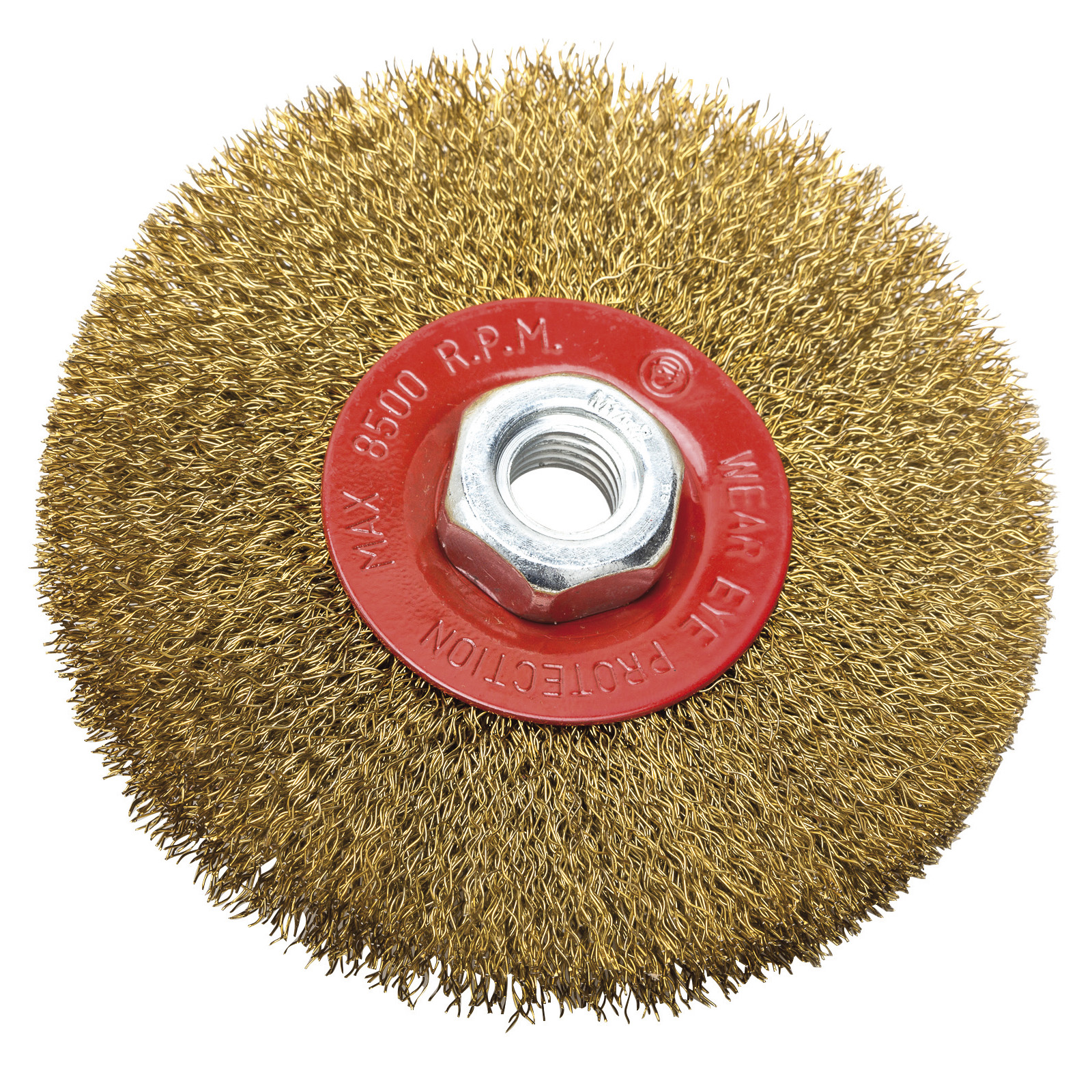 Cepillo Circular Alambre Ondulado 0,30 mm Acero Inoxidable Eje M14 115 mm