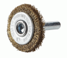 Disco Minor Industrial Alambre Ondulado 0,20 mm Acero Latonado Espiga 6 mm 30x10x0,2 mm