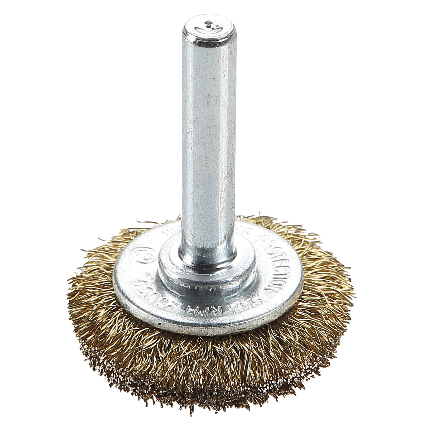 Disco Minor Industrial Alambre Ondulado 0,20 mm Acero Latonado Espiga 6 mm 30x10x0,2 mm