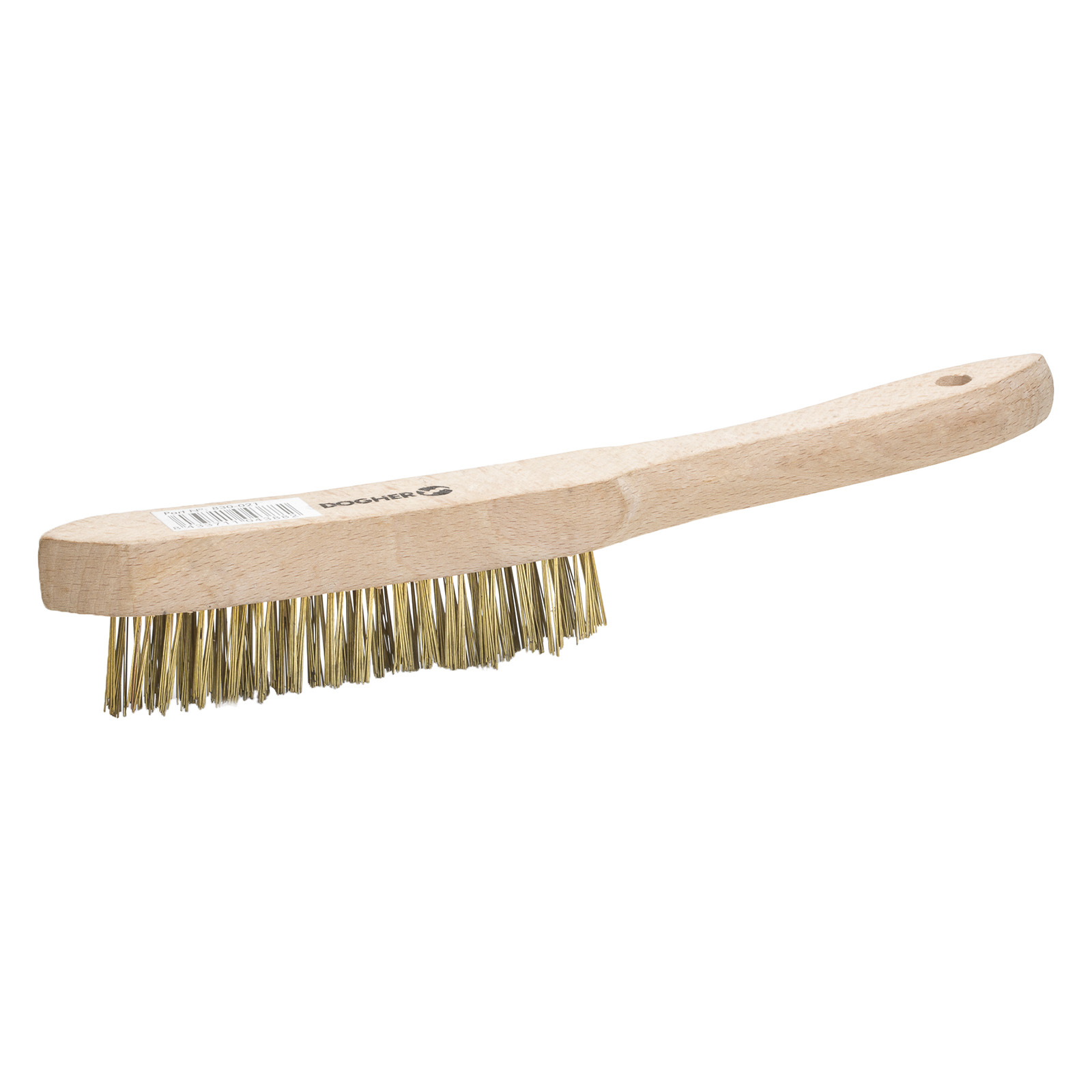 Cepillo V DOGHER Mango Madera Acero Latonado 3x15x280 mm