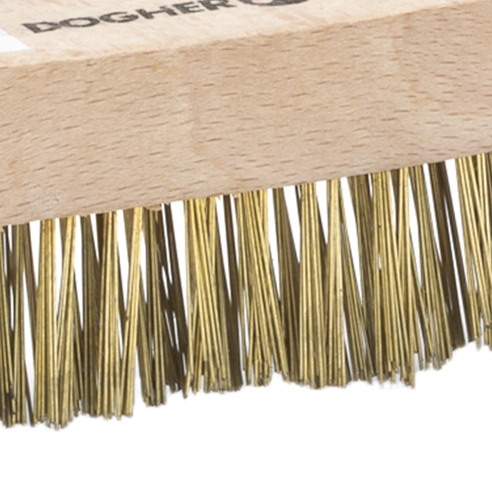 Cepillo V DOGHER Mango Madera Acero Latonado 3x15x280 mm
