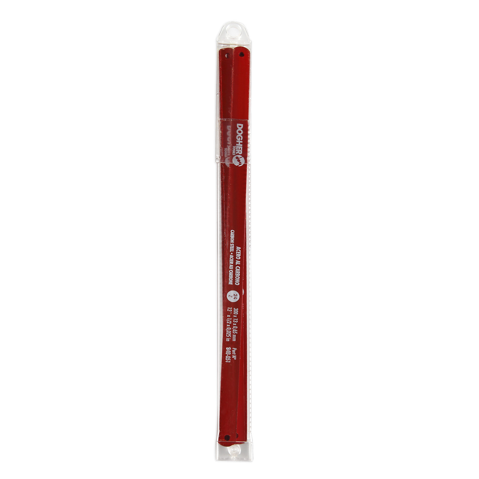Juego 10 Hojas Sierra DOGHER Acero Carbono 24 Dientes 300x13x0,65