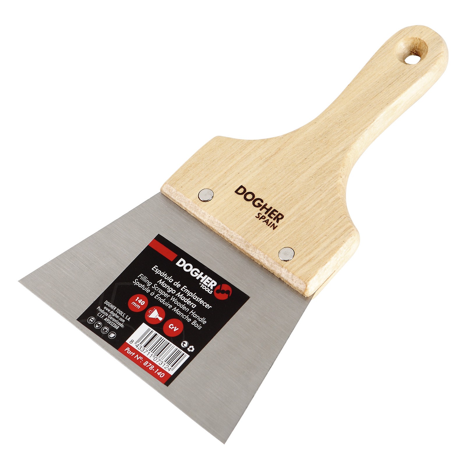 Espátula DOGHER Emplastecer Flexible Crv Mango Madera