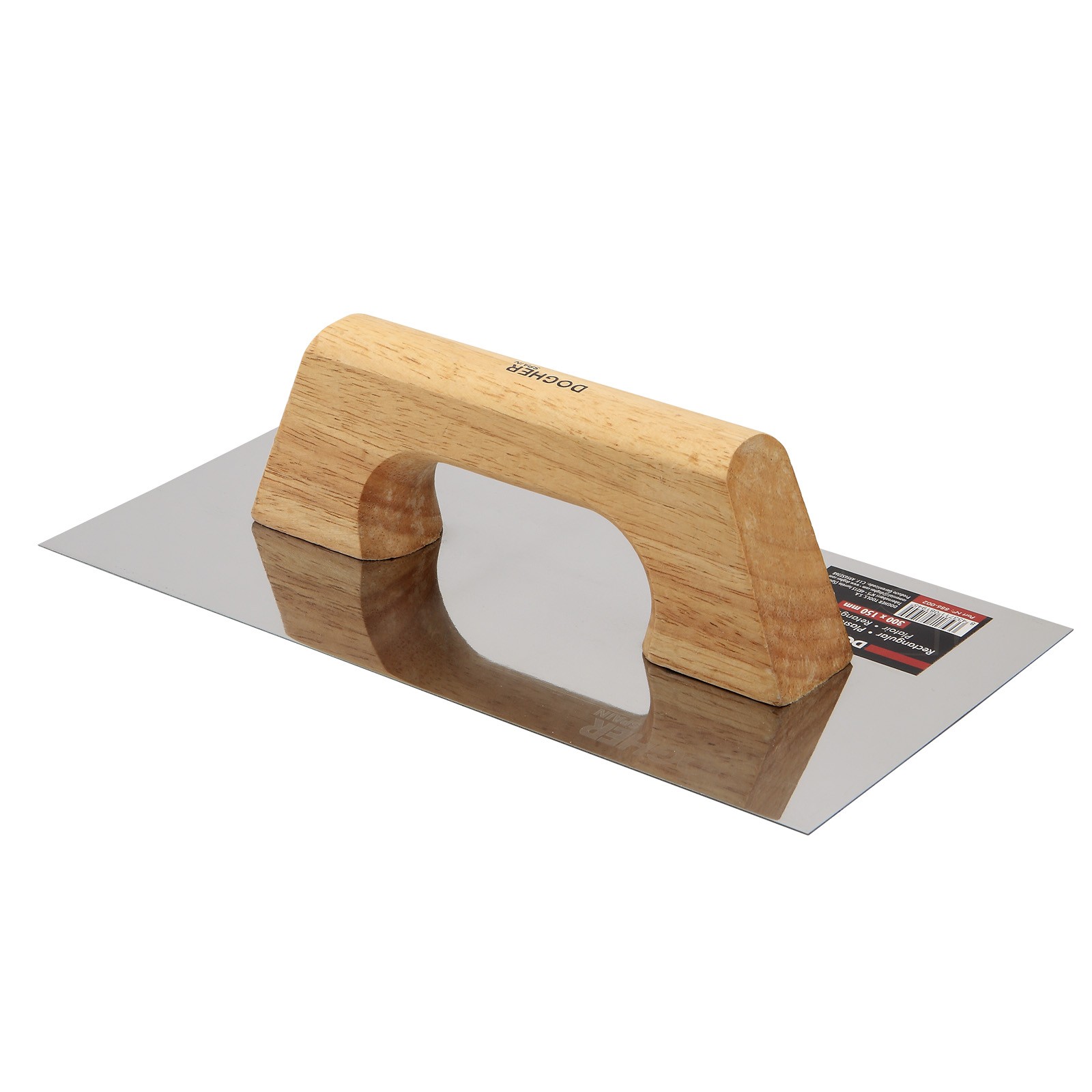 Llana DOGHER Rectangular Inox Mango Madera 300X150