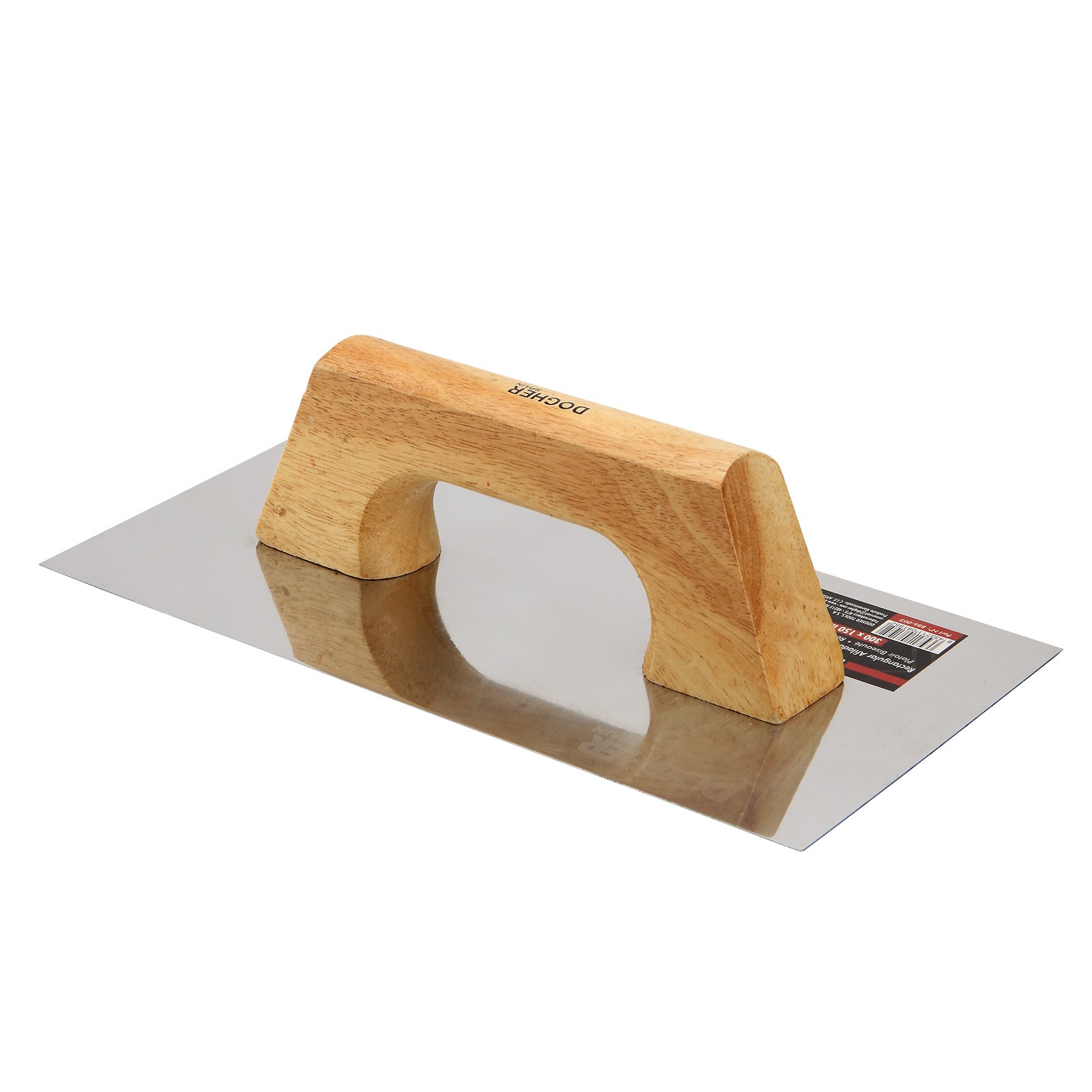 Llana DOGHER Rectangular Inox Mango Madera Afilada 300X150