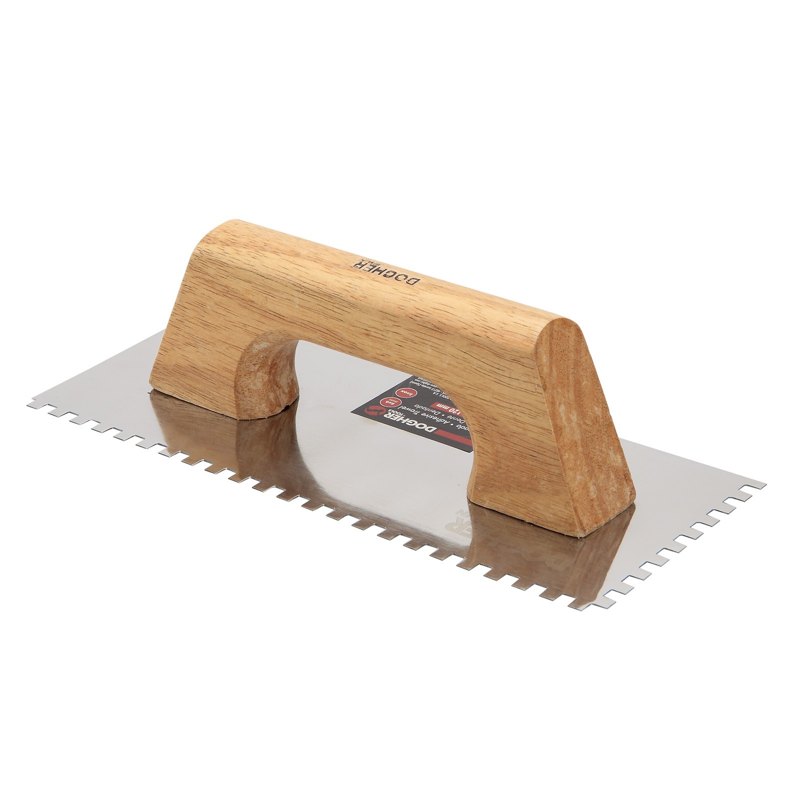 Llana DOGHER Almenada Inox Mango Madera 280X120 Paso 6X6