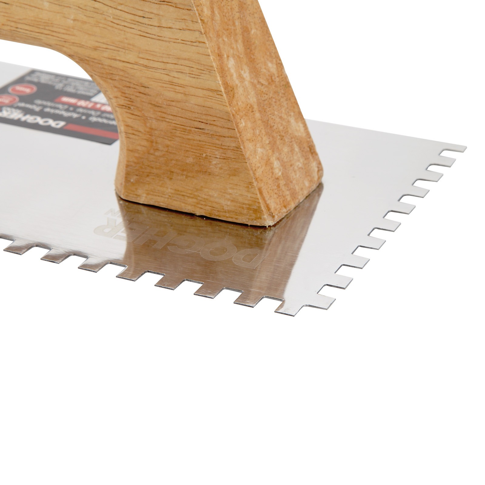 Llana DOGHER Almenada Inox Mango Madera 280X120 Paso 6X6