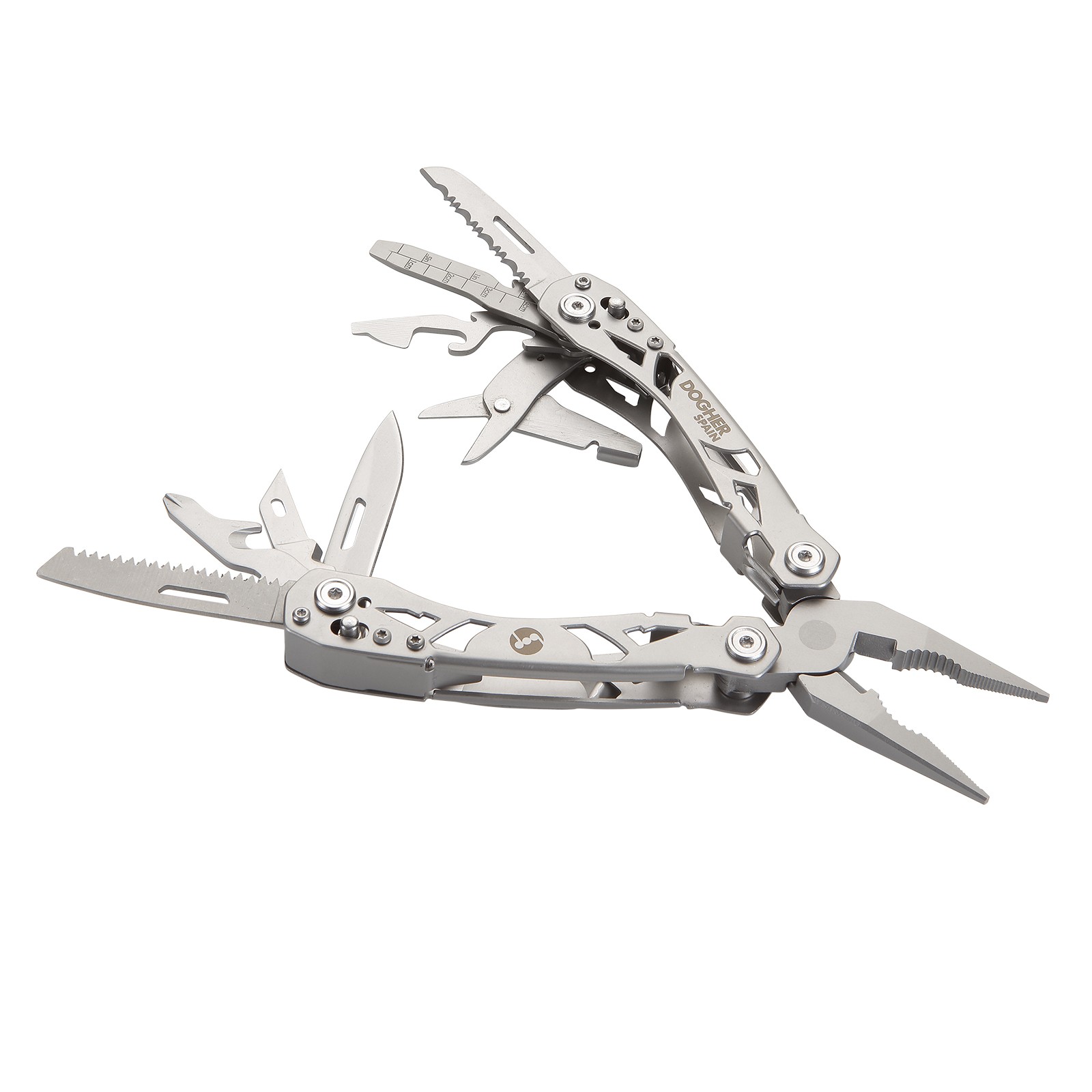 Expositor Mostrador Multiherramienta Inox 160 mm 15 Funciones