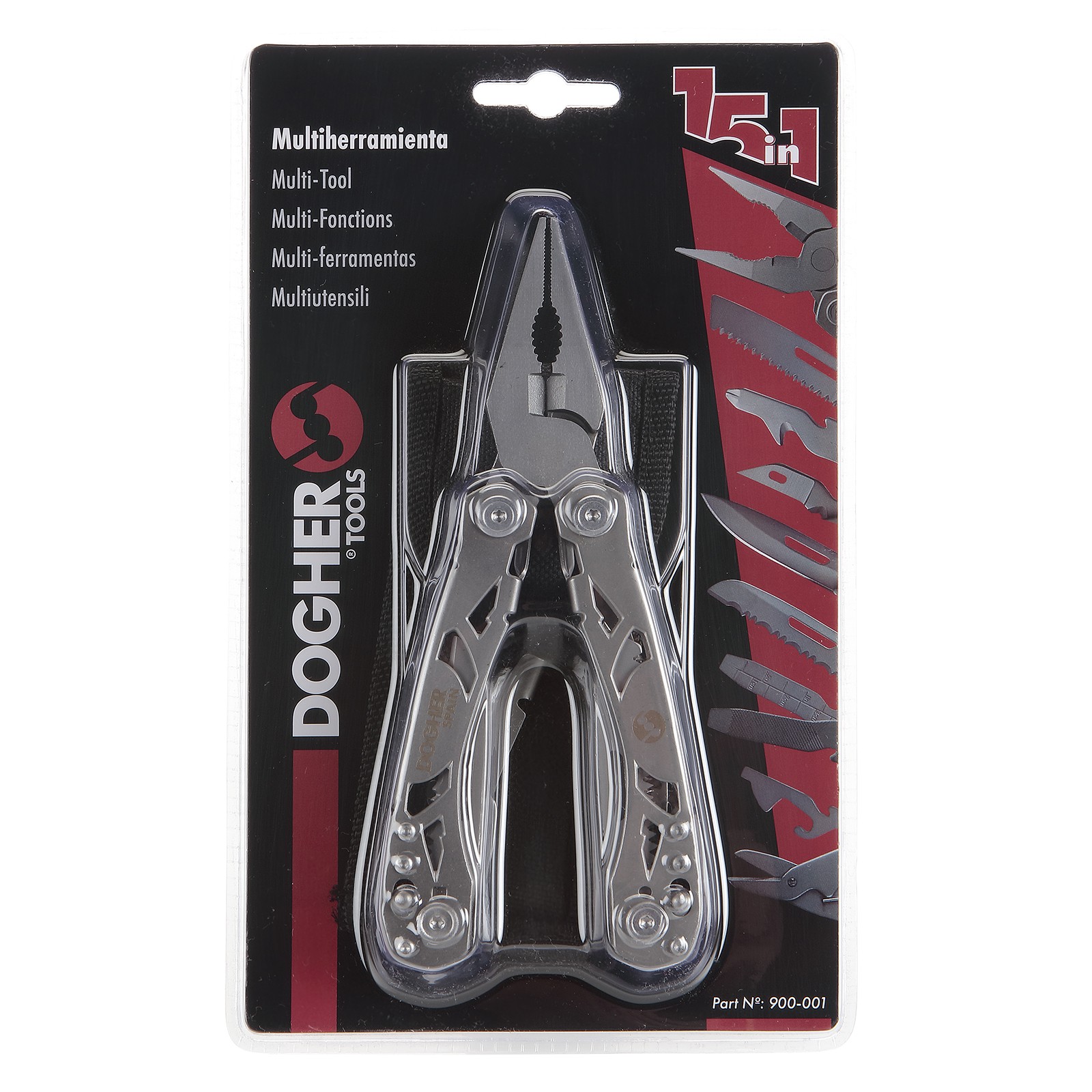Expositor Mostrador Multiherramienta Inox 160 mm 15 Funciones