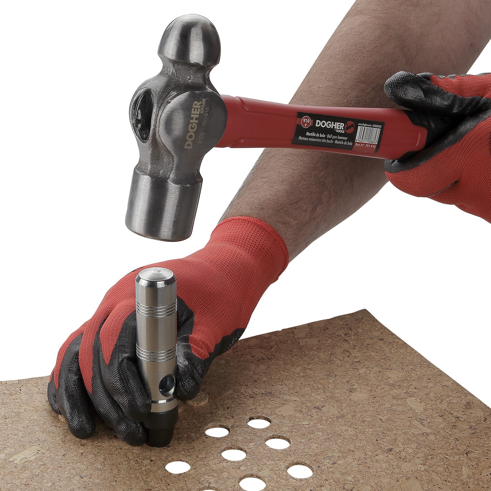 Juego DOGHER 11 Piezas Sacabocados con Bocas de 3-20 mm