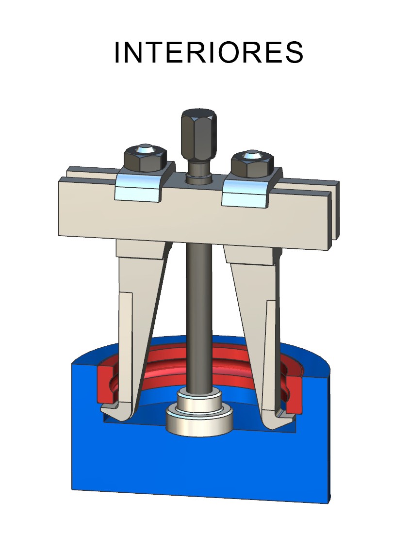 EXTRACTOR FORZA SERIE 1000HX DE 2 PATAS CON HUSILLO HEXAGONAL
