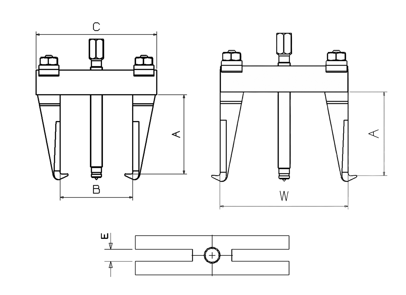 EXTRACTOR FORZA SERIE 1000 DE 2 PATAS
