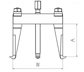 EXTRACTOR FORZA SERIE 1000HX DE 2 PATAS CON HUSILLO HEXAGONAL
