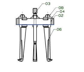 EXTRACTOR FORZA SERIE 1000 DE 3 PATAS
