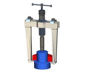 EXTRACTOR HIDRÁULICO FORZA CON HUSILLO COMPACTO SERIE 1010H