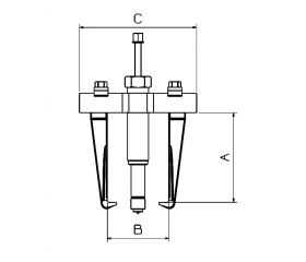 EXTRACTOR HIDRÁULICO FORZA CON HUSILLO COMPACTO SERIE 1012H