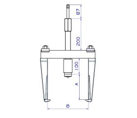 EXTRACTOR HIDRÁULICO FORZA CON HUSILLO COMPACTO SERIE 1016H
