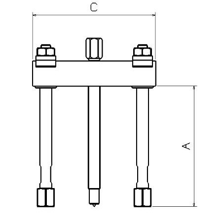 EXTRACTOR FORZA SERIE 1100 DE 2 ALARGADERAS
