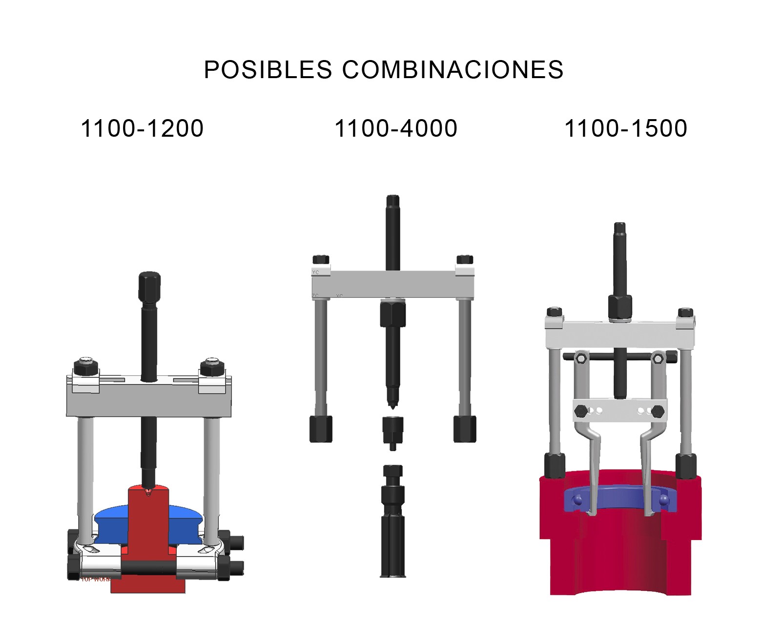 EXTRACTOR FORZA SERIE 1100 DE 2 ALARGADERAS