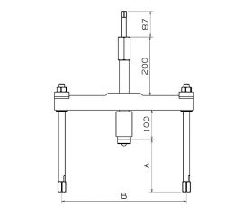 EXTRACTOR HIDRÁULICO FORZA CON ALARGADERAS Y HUSILLO COMPACTO SERIE 1116H