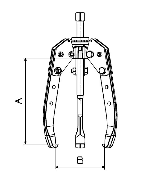 EXTRACTOR FORZA SERIE 1300ALT AUTOCENTRANTE DE 3 PATAS