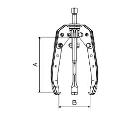 EXTRACTOR FORZA SERIE 1300ALT AUTOCENTRANTE DE 3 PATAS