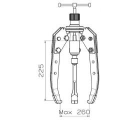 EXTRACTOR HIDRÁULICO AUTOCENTRANTE FORZA SERIE 1308THA