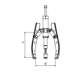 EXTRACTOR HIDRÁULICO FORZA CON HUSILLO COMPACTO SERIE 1312TH