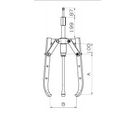 EXTRACTOR HIDRÁULICO FORZA CON HUSILLO COMPACTO SERIE 1315TH