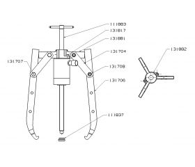 CONJUNTO HIDRÁULICO DE PATAS OSCILANTES PARTE MECÁNICA FORZA SERIE 1300H