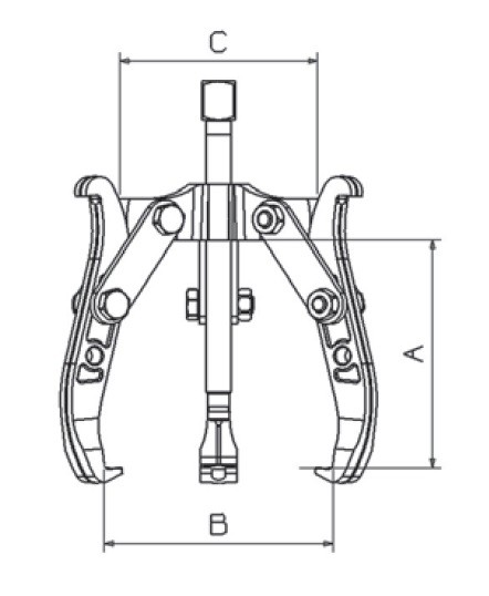 EXTRACTOR REVERSIBLE FORZA SERIE 1400LT DE 3 PATAS LARGAS