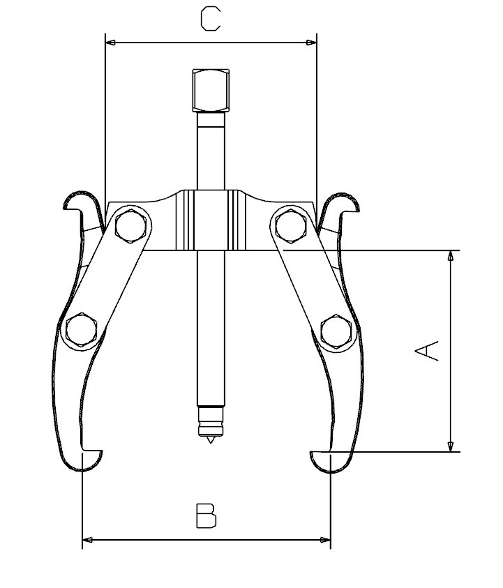 EXTRACTOR REVERSIBLE FORZA SERIE 1400L DE 2 PATAS LARGAS