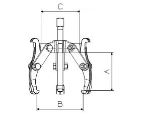 EXTRACTOR REVERSIBLE FORZA SERIE 1400T DE 3 PATAS