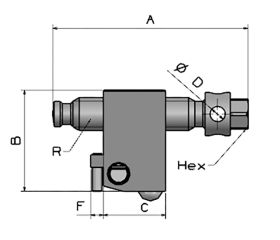 TACO HUSILLO MECÁNICO COMPLETO VERTICAL FORZA