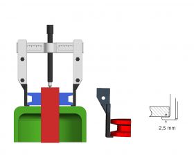 EXTRACTOR FORZA SERIE 1750 DE 2 PATAS FINAS
