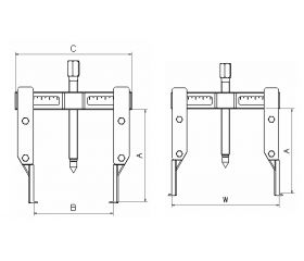 EXTRACTOR FORZA SERIE 1750 DE 2 PATAS FINAS