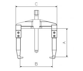 EXTRACTOR FORZA SERIE 2400 DE 2 PATAS