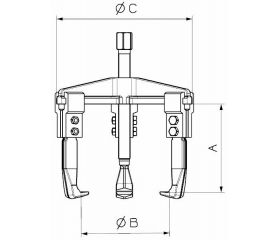 EXTRACTOR FORZA SERIE 2400T DE 3 PATAS