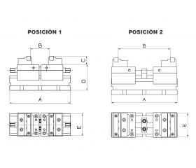 MORDAZA FORZA AUTOCENTRANTE PARA 5 EJES