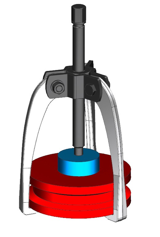 EXTRACTOR FORZA SERIE 2740T AUTOCENTRANTE LIGERO DE 3 PATAS