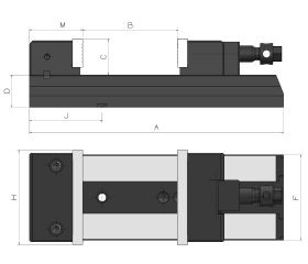MORDAZA DE BOCA RECTA GUIADA