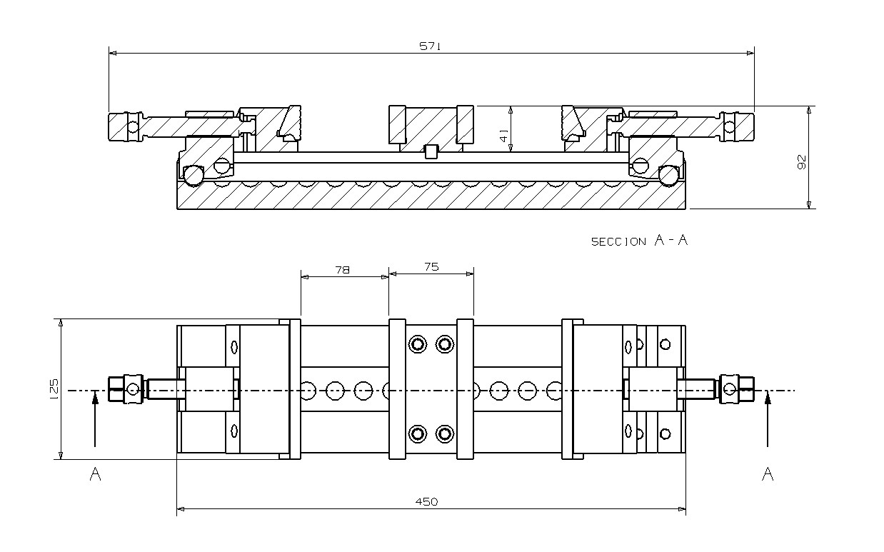 MORDAZA FORZA DOBLE CON BOCA DE 125MM