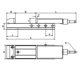 MORDAZA FORZA CLÁSICA HIDRÁULICA CON CARRO DE ALUMINIO