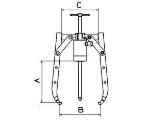 CONJUNTO EXTRACTOR HIDRÁULICO DE PATAS OSCILANTES COMPLETO FORZA SERIE 3300HX