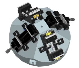 PIRÁMIDE PARA MONTAR 4 MORDAZAS DE BOCA 125