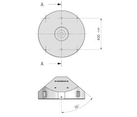 PIRÁMIDE PARA MONTAR 4 MORDAZAS DE BOCA 125
