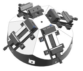 PIRÁMIDE CON 4 MORDAZAS